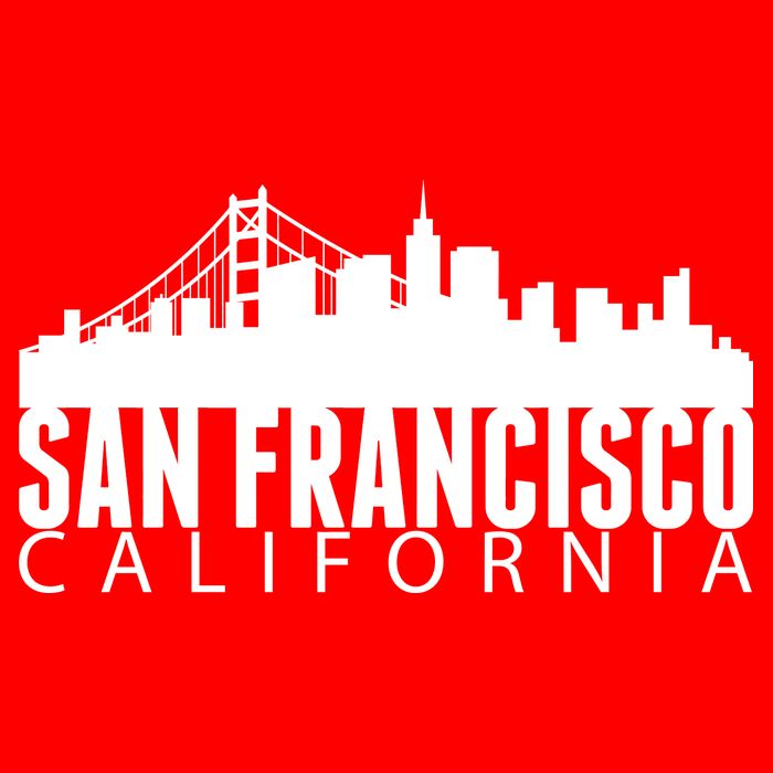 San Francisco California Skyline Poster