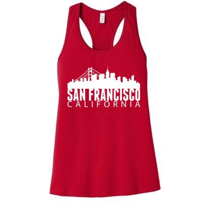 San Francisco California Skyline Women's Racerback Tank