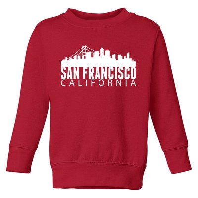 San Francisco California Skyline Toddler Sweatshirt