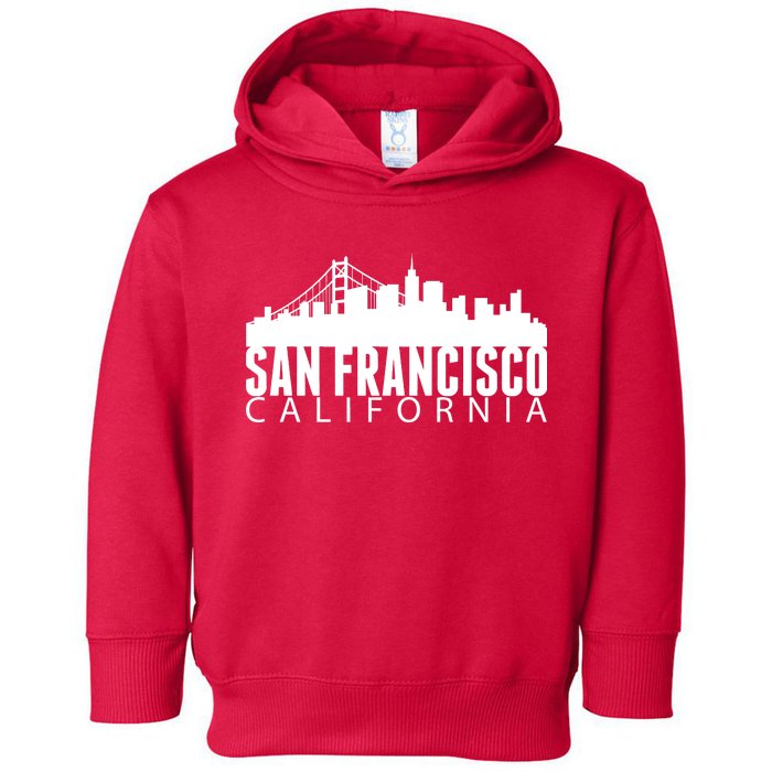 San Francisco California Skyline Toddler Hoodie