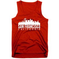 San Francisco California Skyline Tank Top