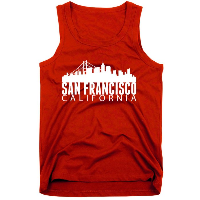 San Francisco California Skyline Tank Top