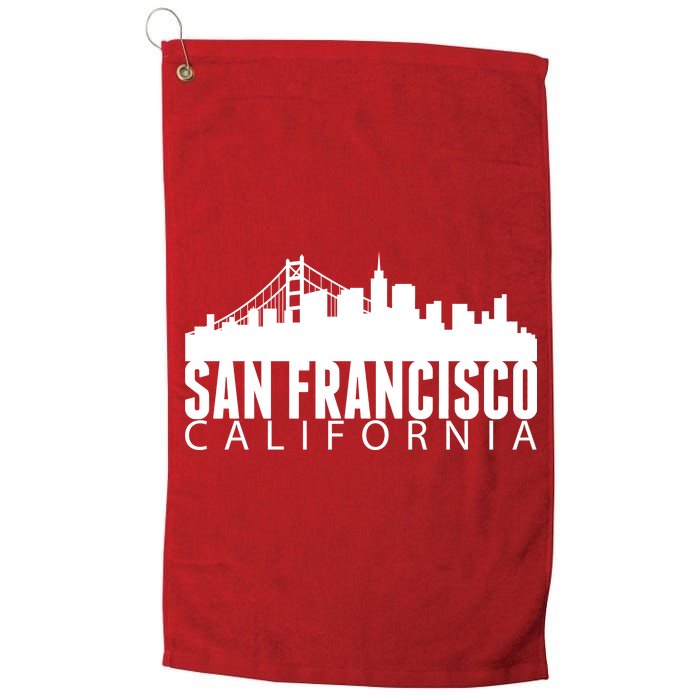 San Francisco California Skyline Platinum Collection Golf Towel