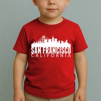 San Francisco California Skyline Toddler T-Shirt