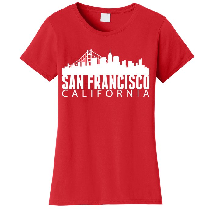 San Francisco California Skyline Women's T-Shirt