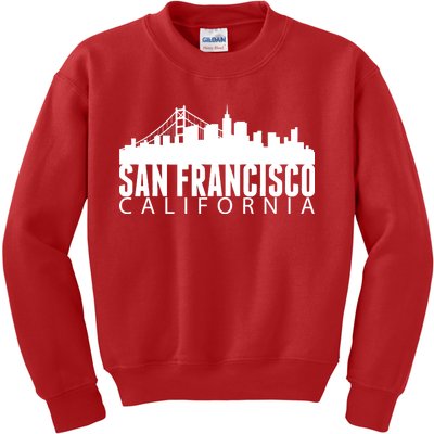 San Francisco California Skyline Kids Sweatshirt