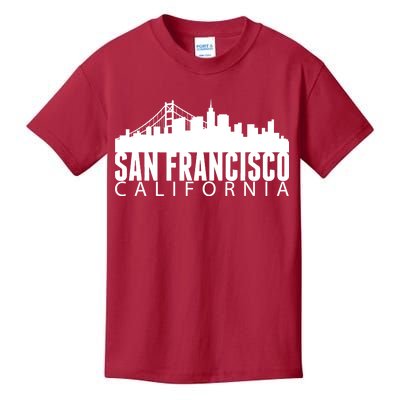 San Francisco California Skyline Kids T-Shirt