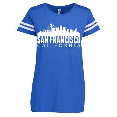 San Francisco California Skyline Enza Ladies Jersey Football T-Shirt