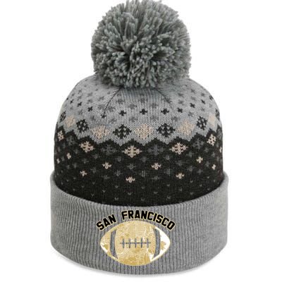 San Francisco Fan Map Football The Baniff Cuffed Pom Beanie