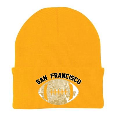 San Francisco Fan Map Football Knit Cap Winter Beanie