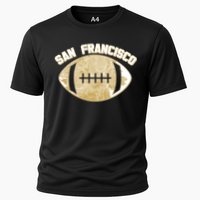San Francisco Fan Map Football Cooling Performance Crew T-Shirt