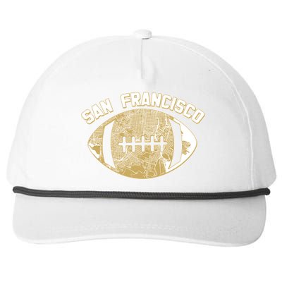 San Francisco Fan Map Football Snapback Five-Panel Rope Hat