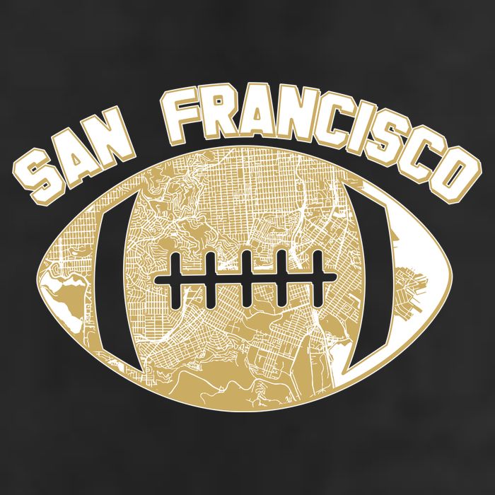San Francisco Fan Map Football Adult Drive Performance Visor