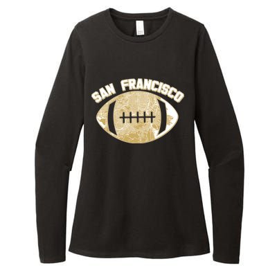 San Francisco Fan Map Football Womens CVC Long Sleeve Shirt