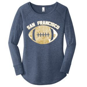 San Francisco Fan Map Football Women's Perfect Tri Tunic Long Sleeve Shirt