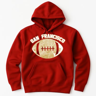 San Francisco Fan Map Football Hoodie