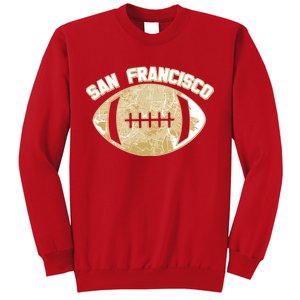 San Francisco Fan Map Football Sweatshirt