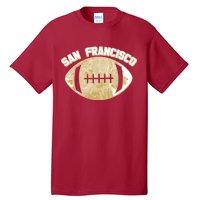 San Francisco Fan Map Football Tall T-Shirt