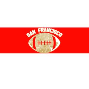 San Francisco Fan Map Football Bumper Sticker