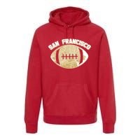 San Francisco Fan Map Football Premium Hoodie