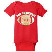 San Francisco Fan Map Football Baby Bodysuit