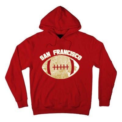 San Francisco Fan Map Football Tall Hoodie