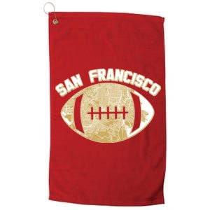 San Francisco Fan Map Football Platinum Collection Golf Towel