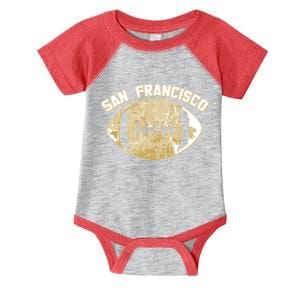 San Francisco Fan Map Football Infant Baby Jersey Bodysuit