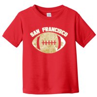 San Francisco Fan Map Football Toddler T-Shirt