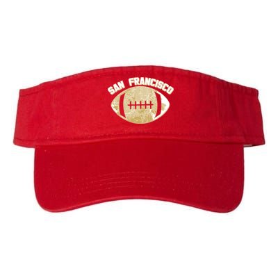 San Francisco Fan Map Football Valucap Bio-Washed Visor