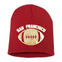 San Francisco Fan Map Football Short Acrylic Beanie