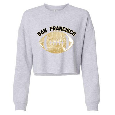 San Francisco Fan Map Football Cropped Pullover Crew