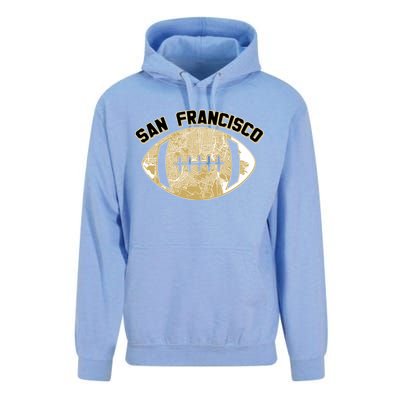 San Francisco Fan Map Football Unisex Surf Hoodie