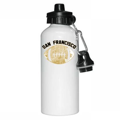 San Francisco Fan Map Football Aluminum Water Bottle