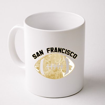 San Francisco Fan Map Football Coffee Mug