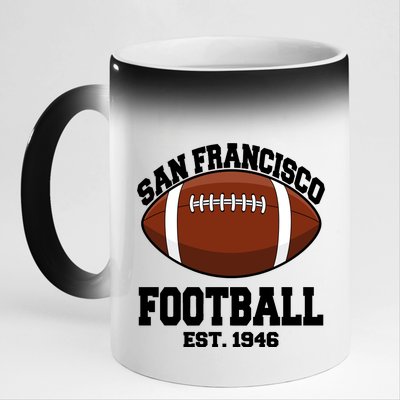 San Francisco Football Est. 1946 11oz Black Color Changing Mug