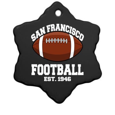 San Francisco Football Est. 1946 Ceramic Star Ornament