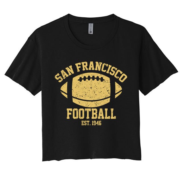 San Francisco Football EST 1946 Vintage Style Crop Top