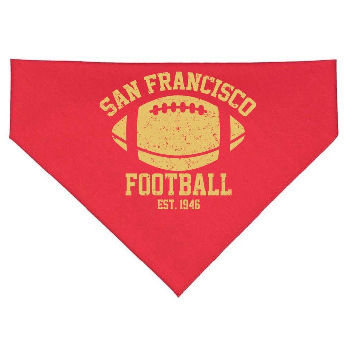 San Francisco Football EST 1946 Vintage Style USA-Made Doggie Bandana