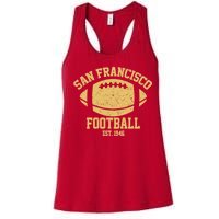 San Francisco Football EST 1946 Vintage Style Women's Racerback Tank