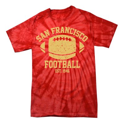 San Francisco Football EST 1946 Vintage Style Tie-Dye T-Shirt