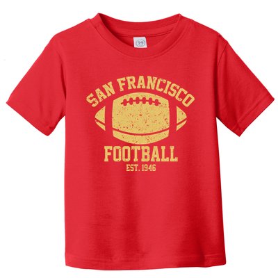 San Francisco Football EST 1946 Vintage Style Toddler T-Shirt