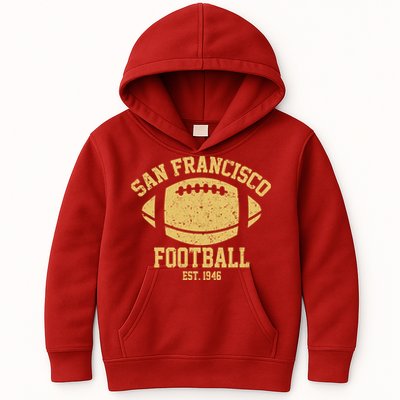 San Francisco Football EST 1946 Vintage Style Kids Hoodie