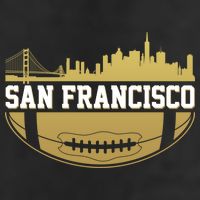San Francisco Football Skyline 7 Panel Mesh Trucker Snapback Hat