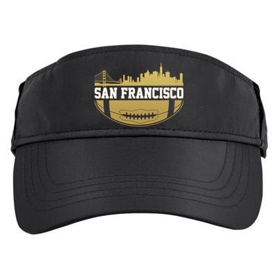 San Francisco Football Skyline Adult Drive Performance Visor