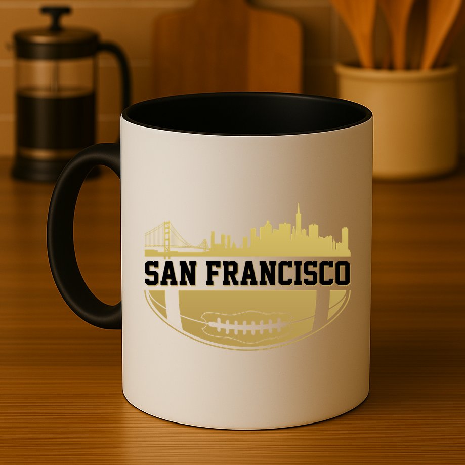 San Francisco Football Skyline Mug
