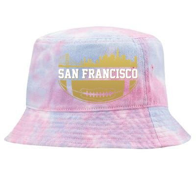 San Francisco Football Skyline Tie-Dyed Bucket Hat