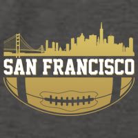 San Francisco Football Skyline Vector Backpack