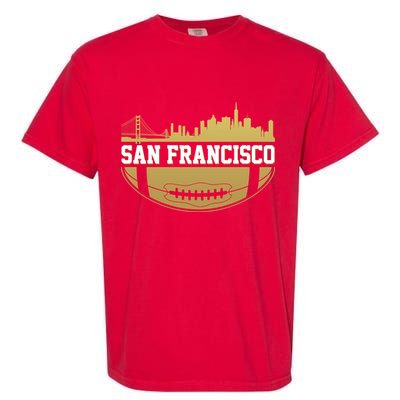 San Francisco Football Skyline Garment-Dyed Heavyweight T-Shirt