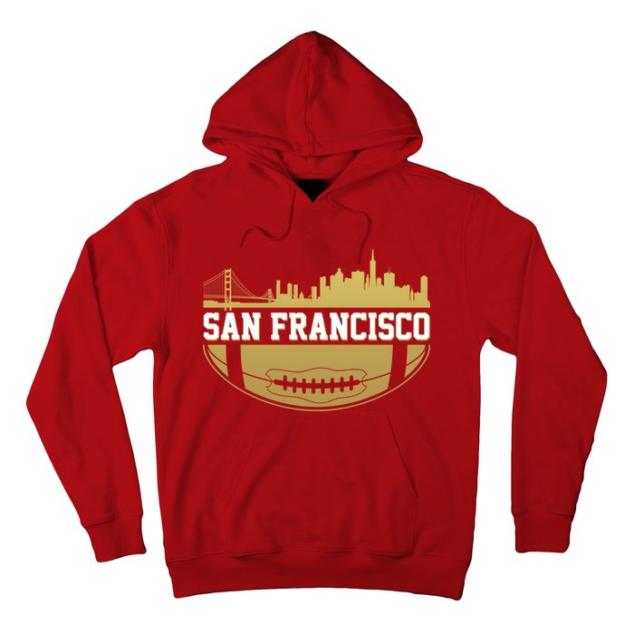 San Francisco Football Skyline Hoodie